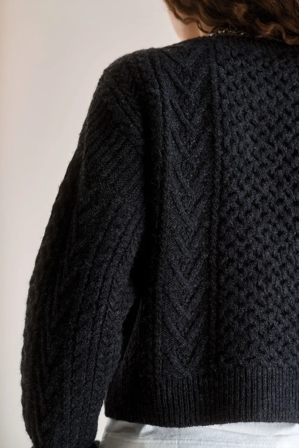 Komodo Charlie Strickjacke Lammwolle Charcoal 42