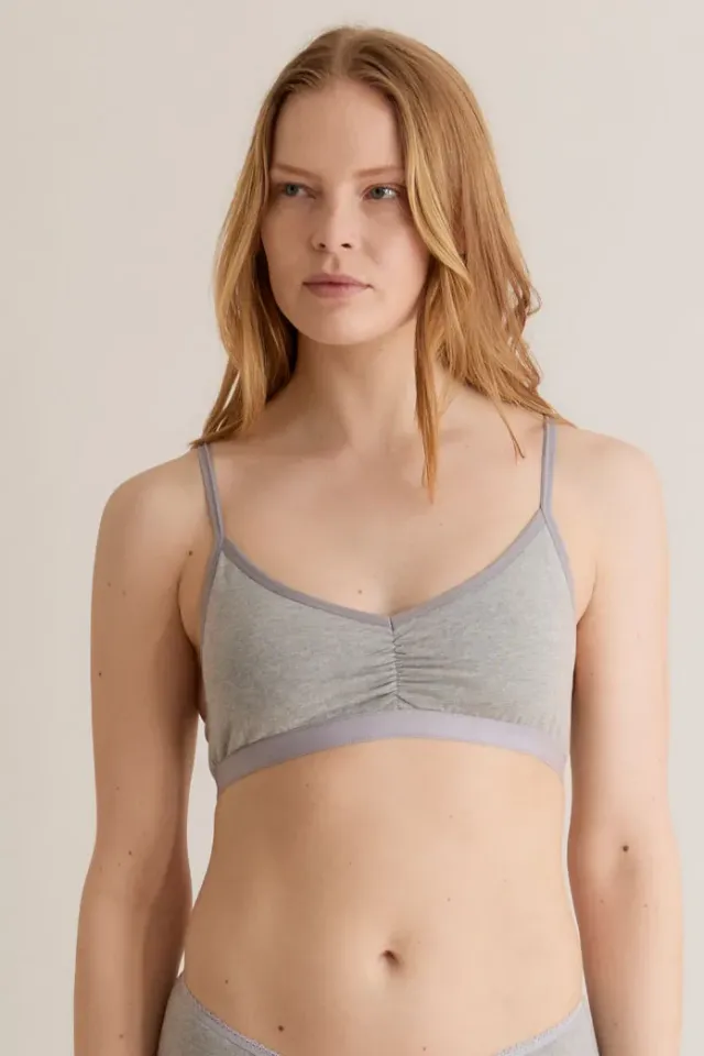 KOMODO ANASTASIA BH Grau GOTS Bio-Baumwolle