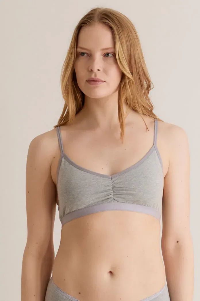 KOMODO ANASTASIA BH Grau GOTS Bio-Baumwolle