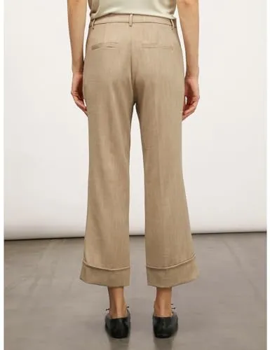 Motivi Cropped-Hose Polyviskose mit Aufschlag