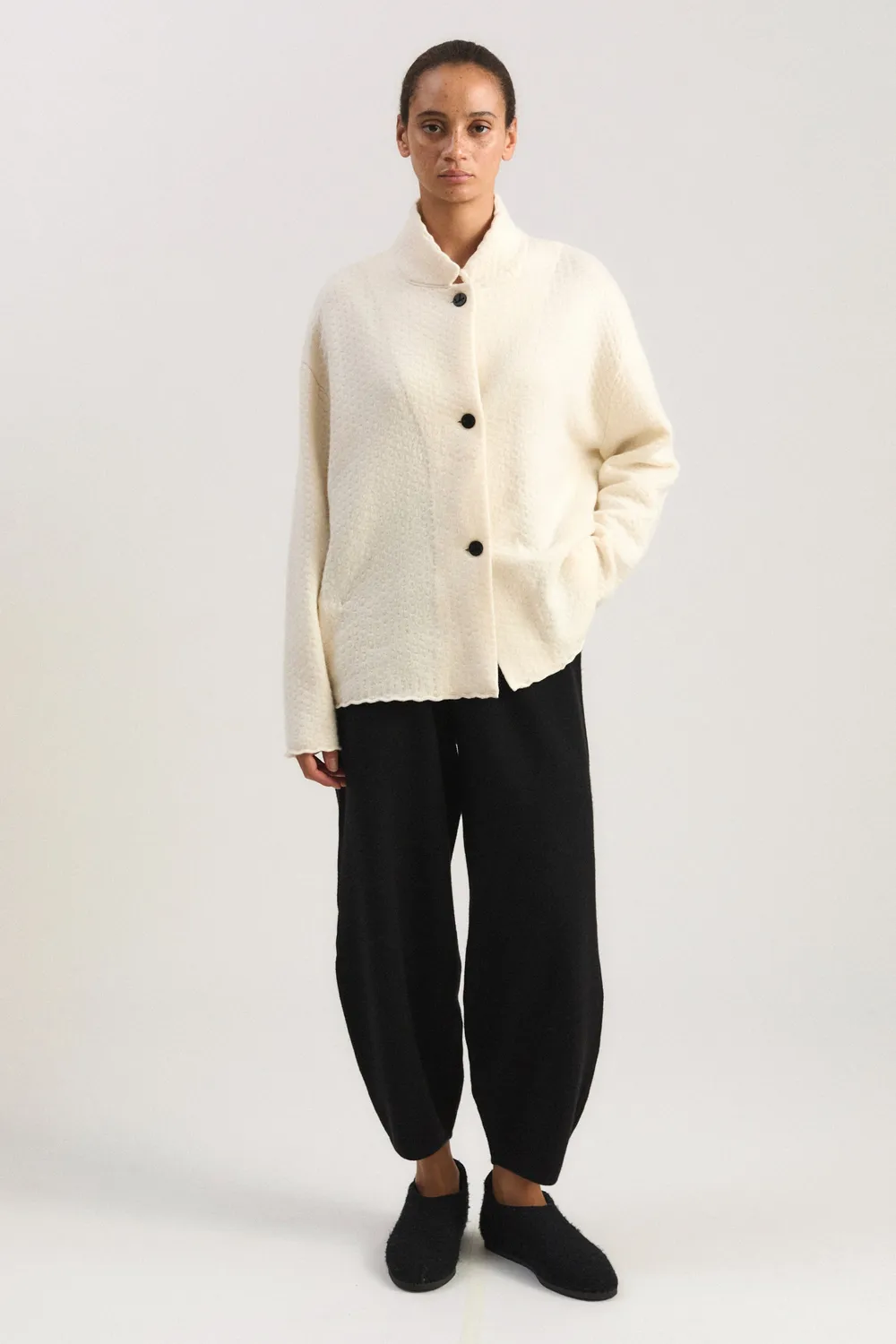 Oyuna Akiri Jacket Jacke Ivory aus Kaschmir