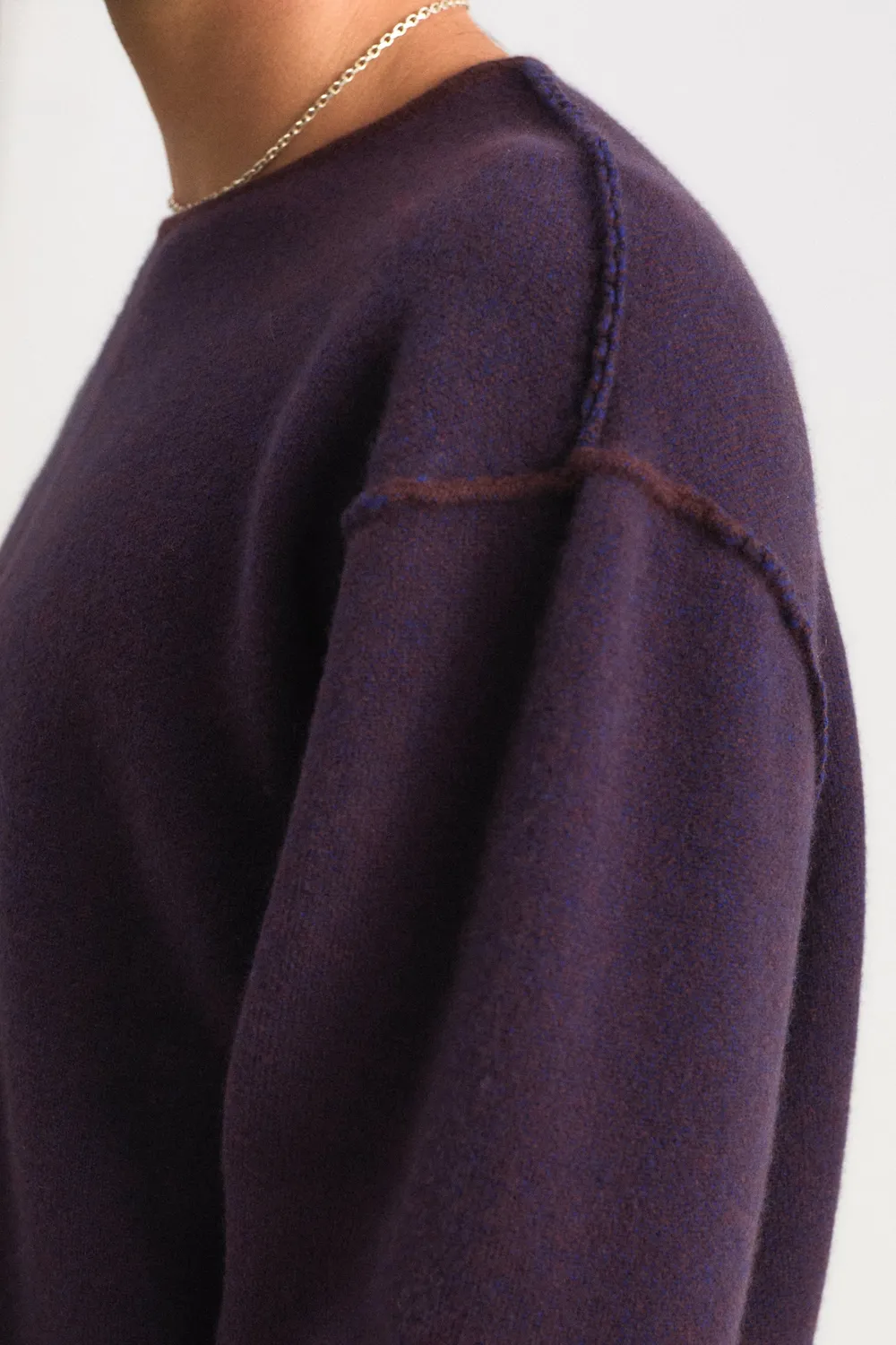 Oyuna Axa Pullover Carob Ink Jacquard