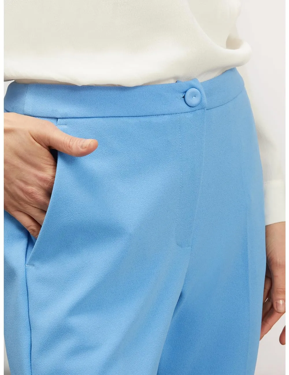 Motivi New York Hose Kreppstoff mit Bügelfalte
