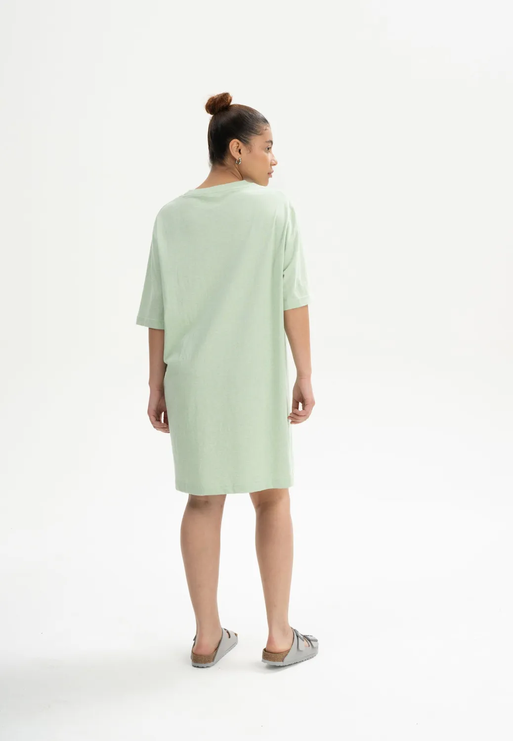 MELA Style BAASU T-Shirt Kleid schwarz oversized Bio-Jersey