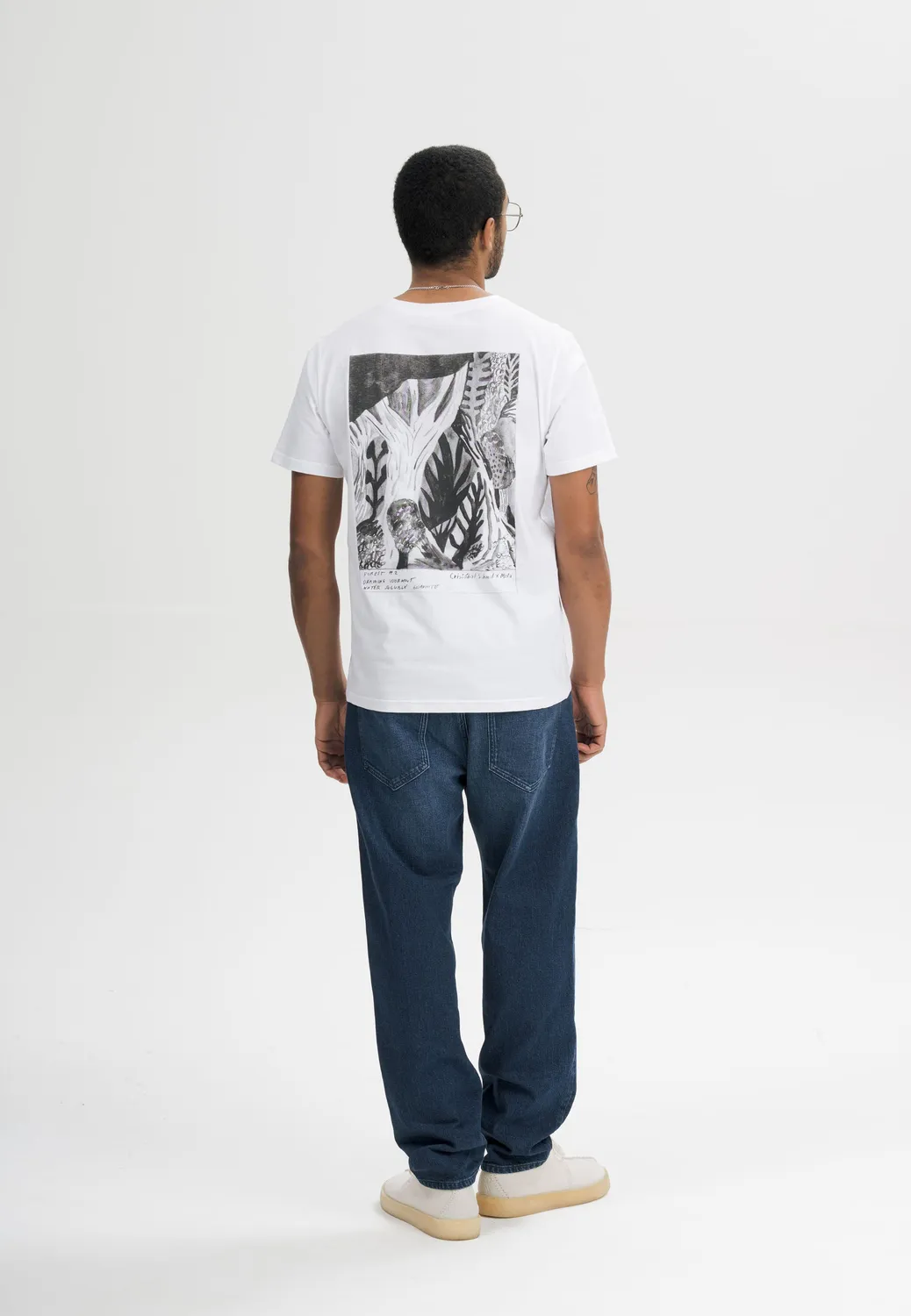 MELA Cristóbal Artist Edition T-Shirt weiß Print Bio