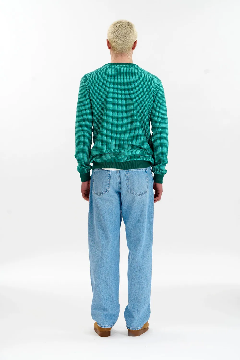 Komodo Hasan Organic Cotton Pullover Grün Regular Fit
