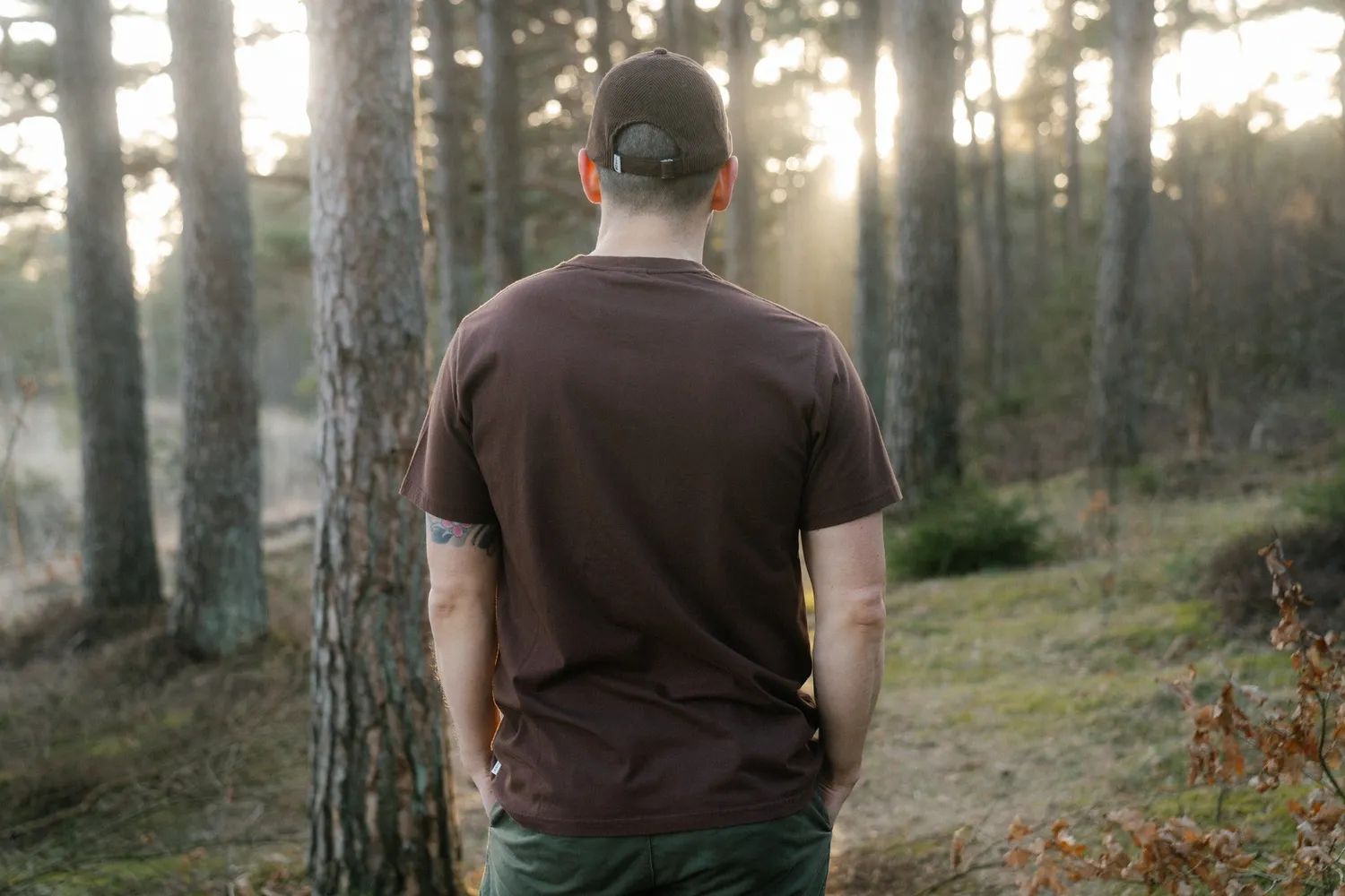 LAKOR Lazy Lumber T-Shirt Chicory Coffee Bio-Baumwolle