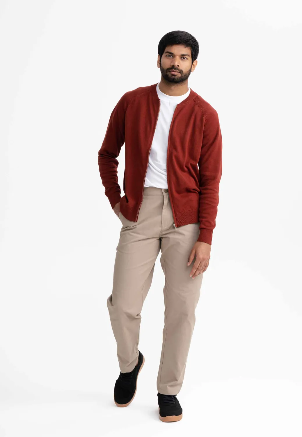 MELA SHAMIAL Strickjacke schwarz aus Bio-Baumwolle
