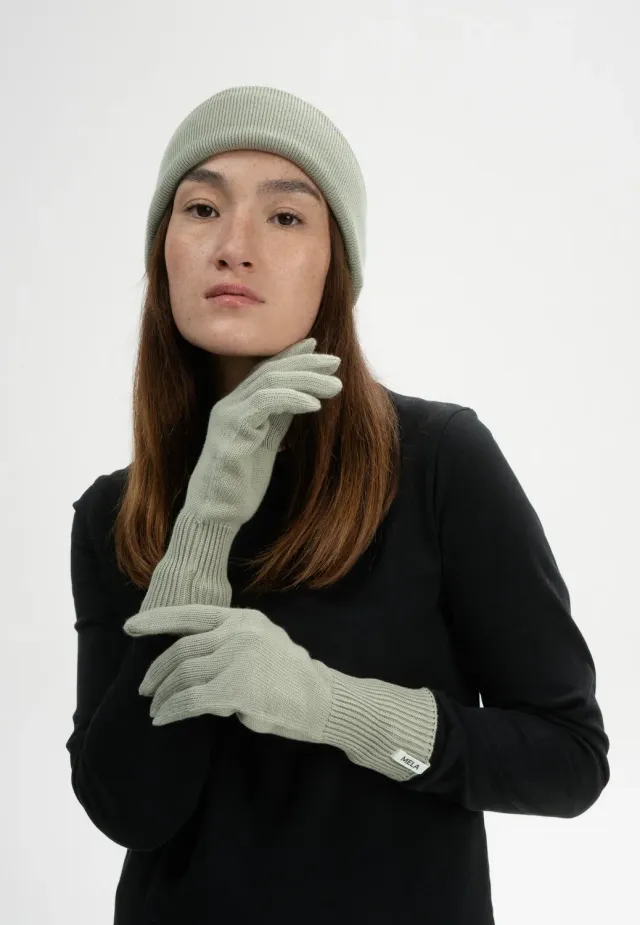 MELA HIMMAT + RISHI Mütze Handschuhe Set Bio-Baumwolle