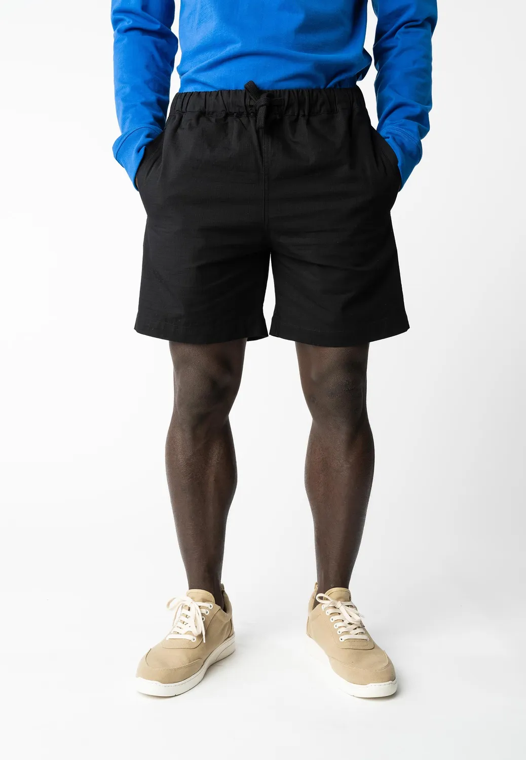 MELA Bangoura Ripstop Shorts navy Baumwolle