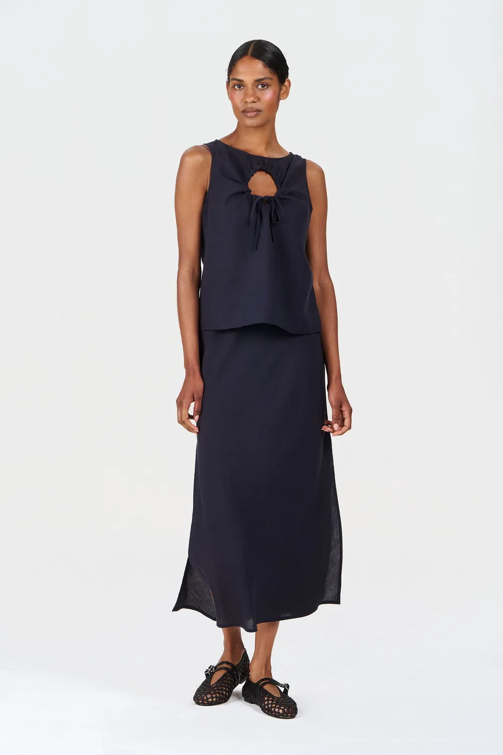Komodo Ray Rock Navy Tencel-Leinen