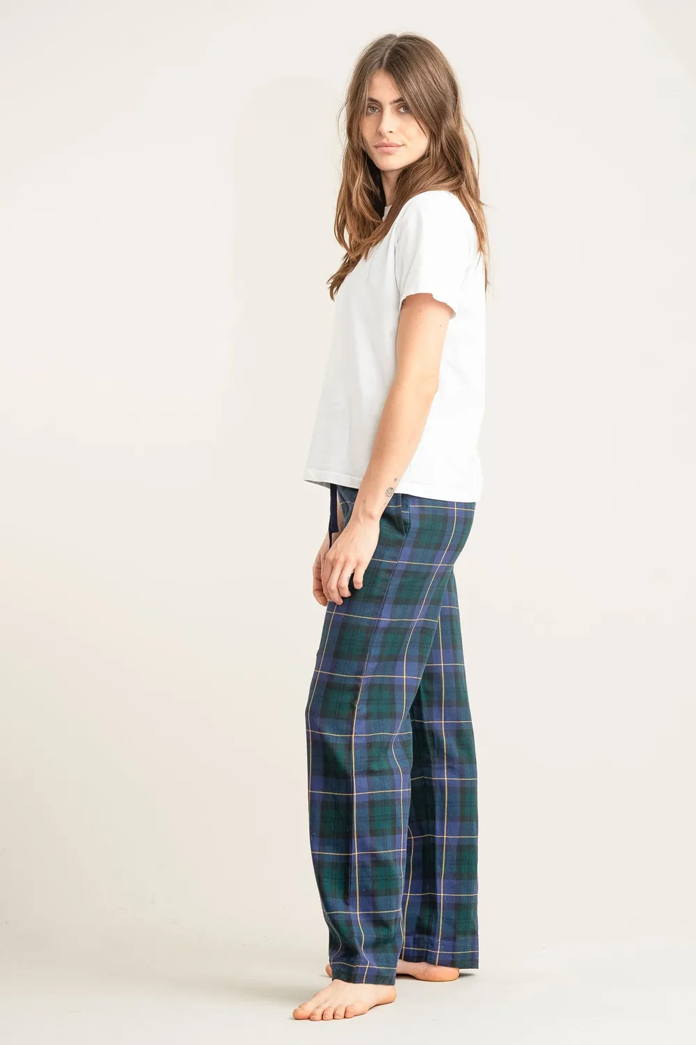 Komodo Jim Jam Pyjamahose Black Watch Bio-Baumwolle