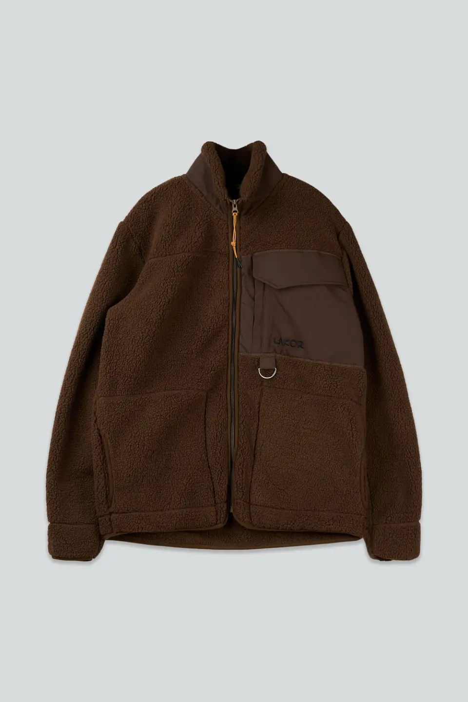 LAKOR Bear Sherpa Jacke Coffee Bean Recycling-Fleece