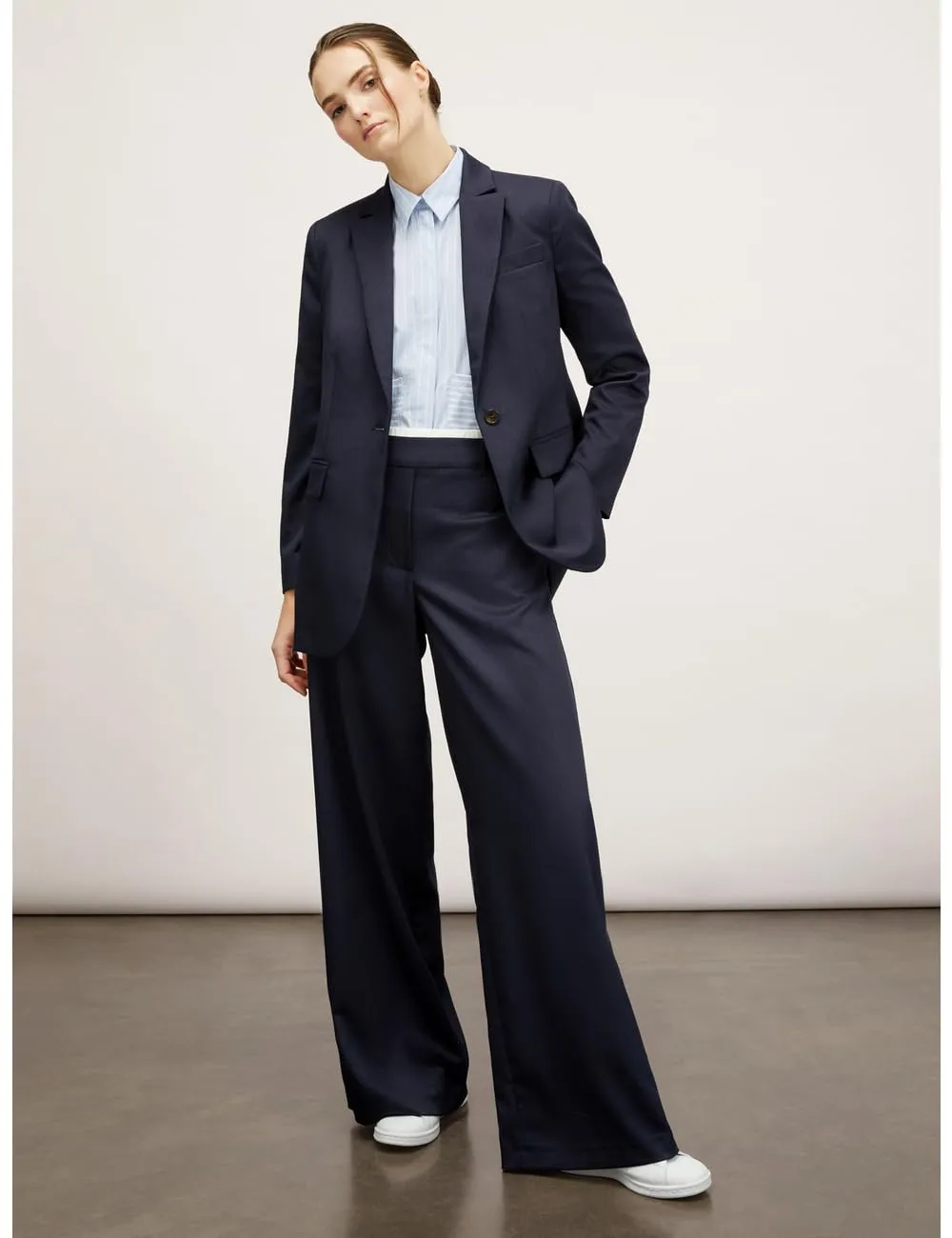 Motivi Spring Summer 24 Palazzo-Hose Canvas Doppelgürtel