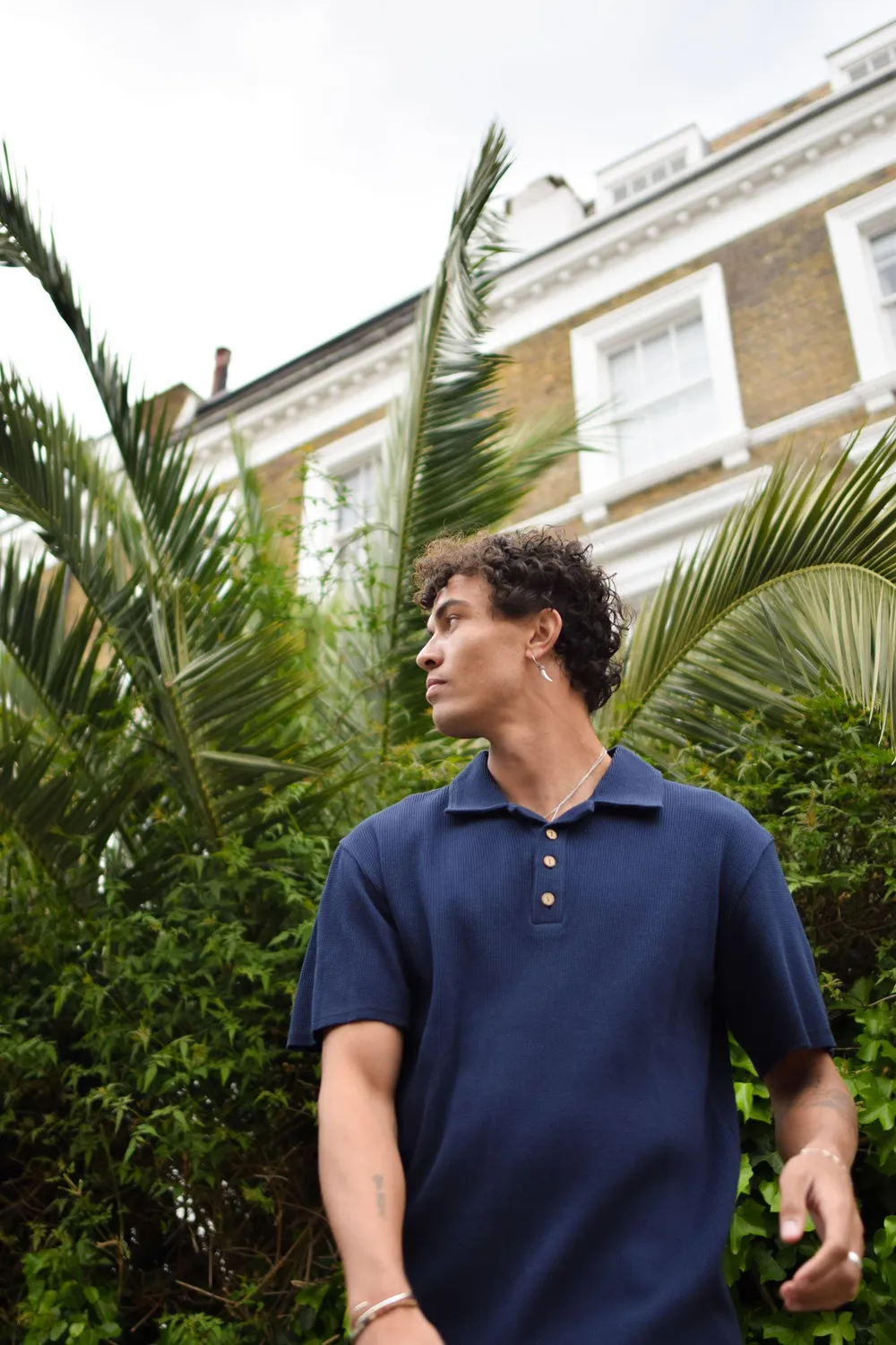 KOMODO IVER Polo Navy Bio-Baumwolle Herren