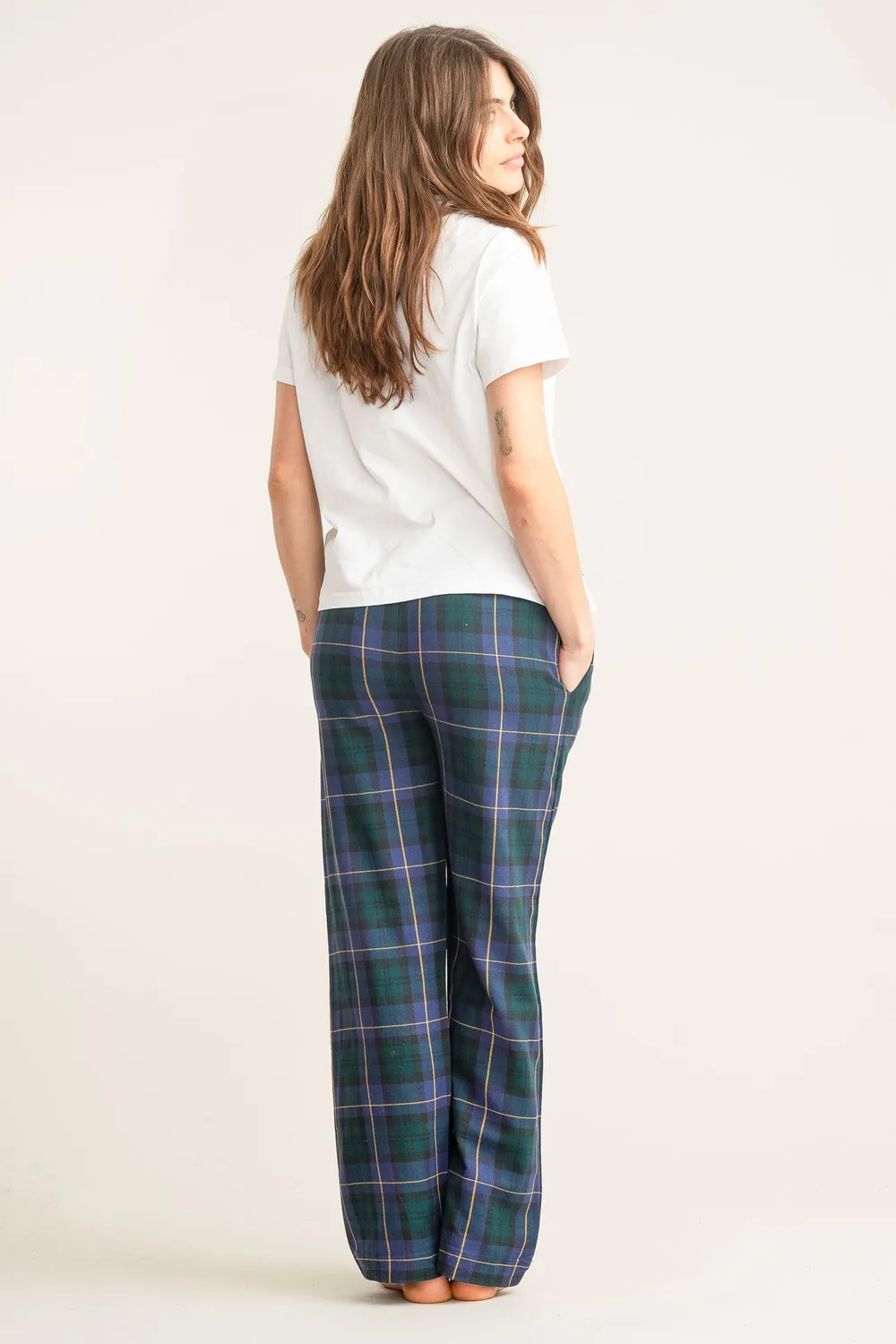 Komodo Jim Jam Pyjamahose Black Watch Bio-Baumwolle