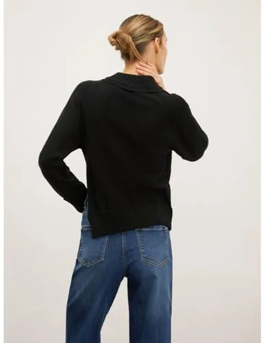 Motivi Pullover hoher Kragen Reissverschluss