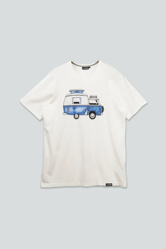 LAKOR Ocean Camper T-Shirt Star White Biobaumwolle