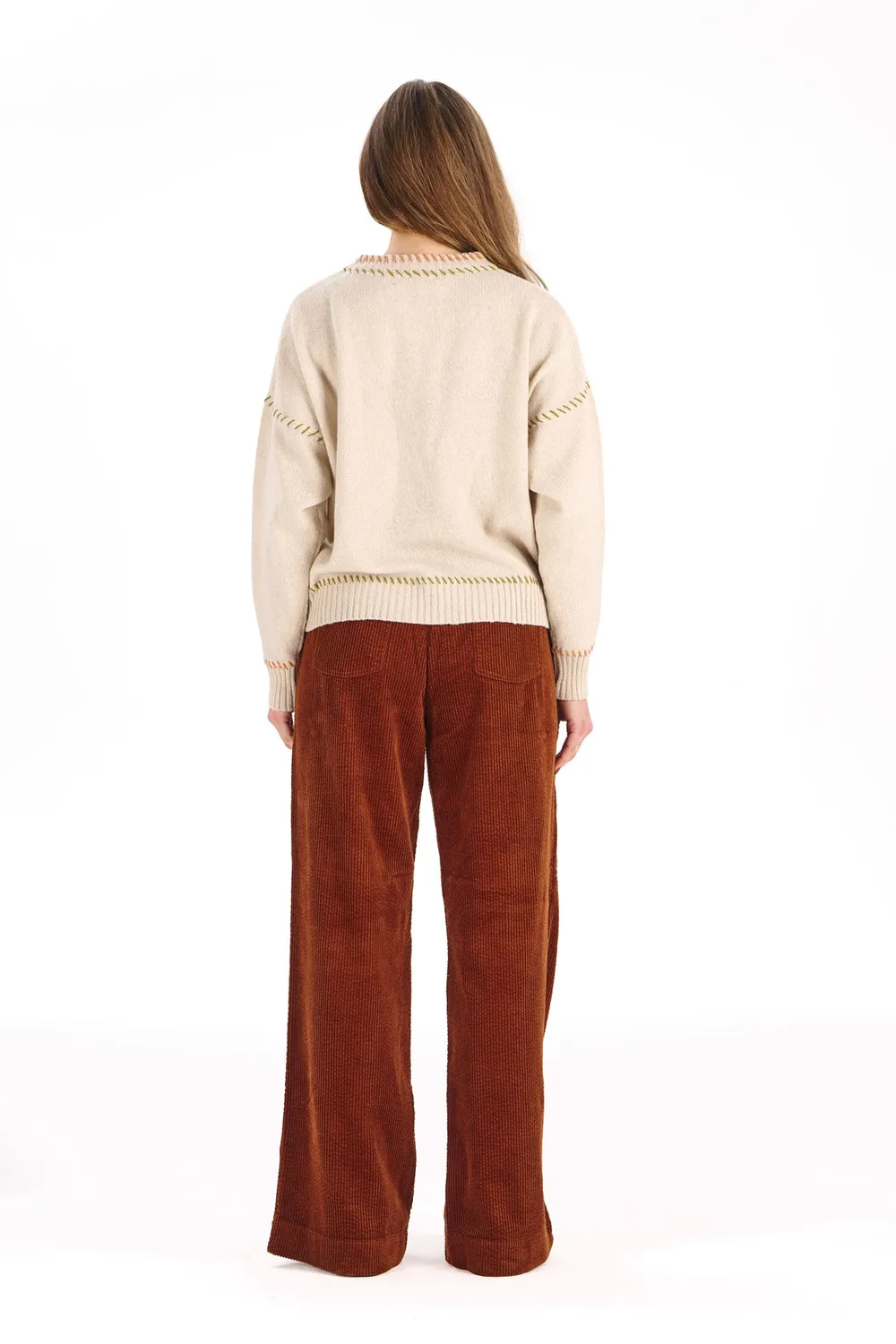 Komodo Lola Hose Chestnut Bio-Baumwolle Cord