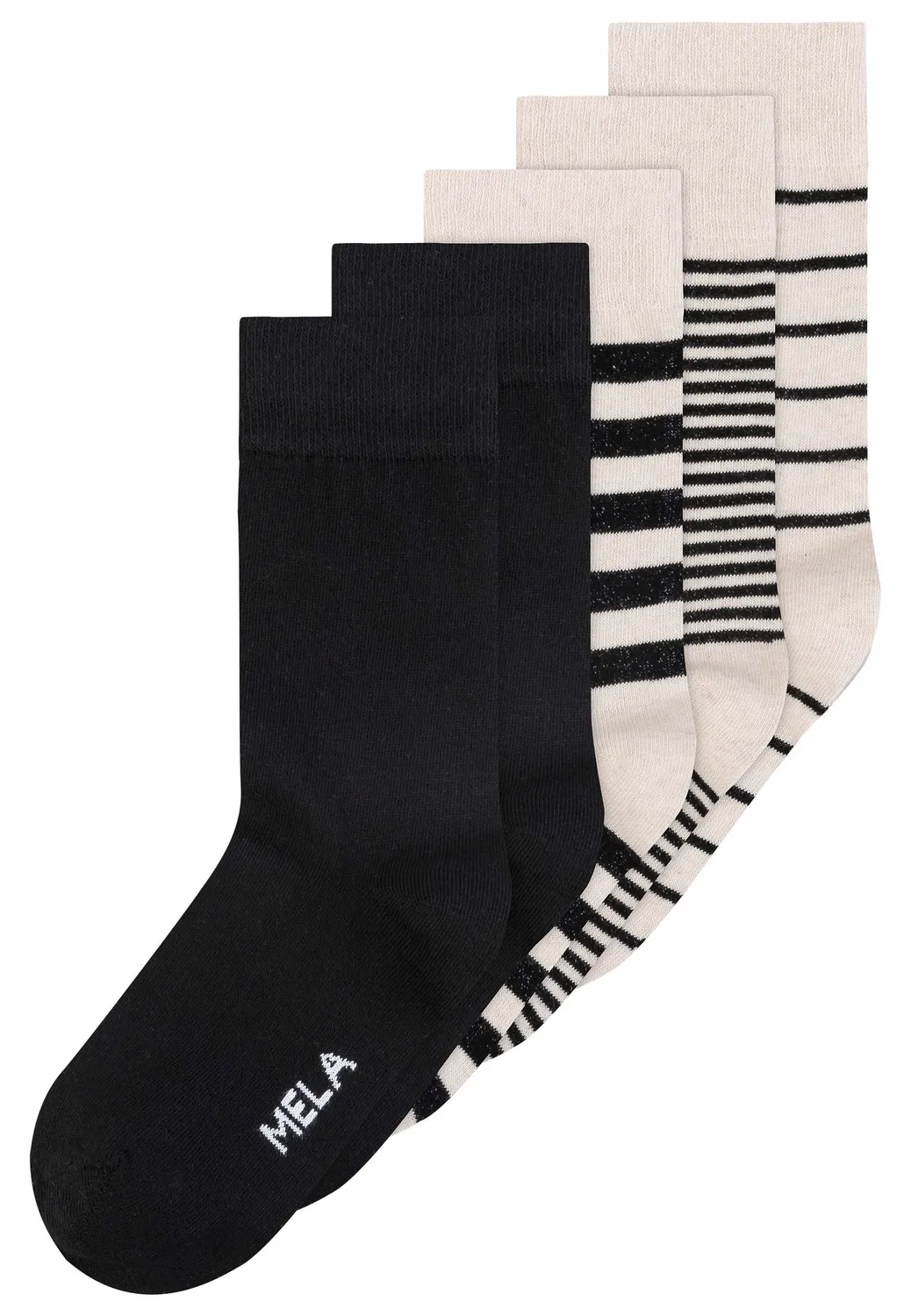 MELA Basic Socken 5 Paare Bio-Baumwolle 39-42