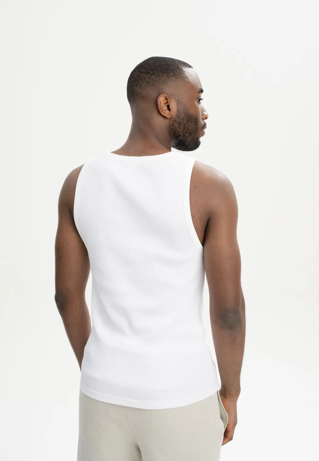 MELA OSHIN Ripp Tanktop dusty green Baumwolle Ripp