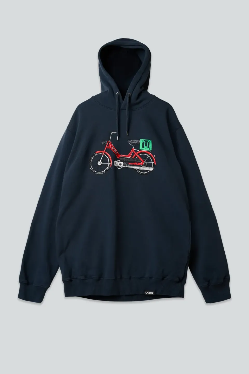 LAKOR Red Maxi Blueberry Hoodie blau Bio-Baumwolle