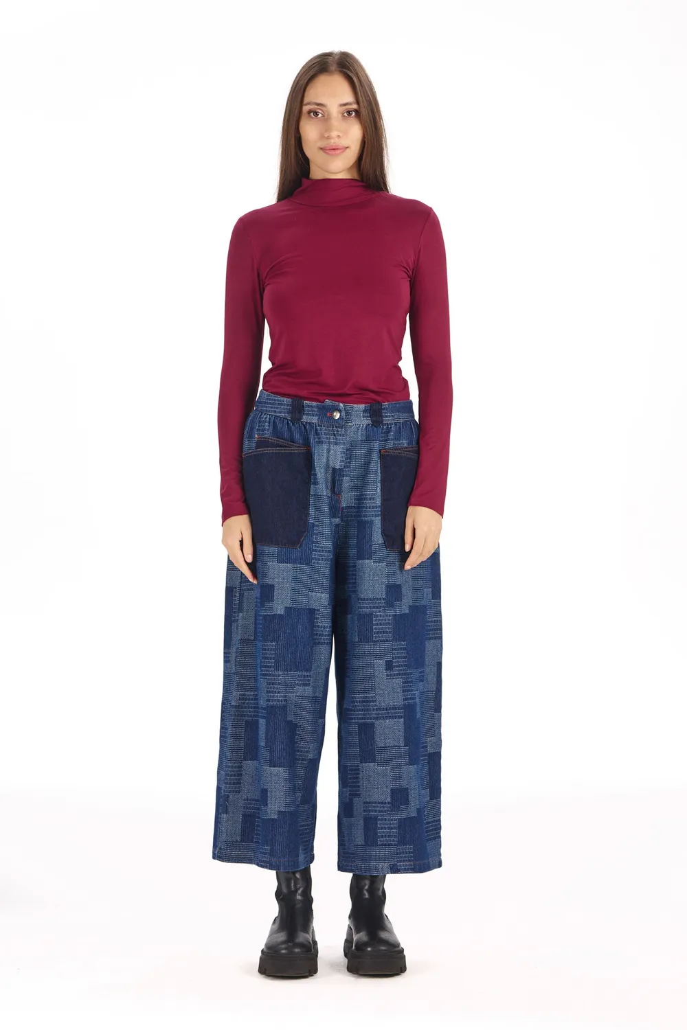 KOMODO SKINILLA Top weinrot Modal Stretch