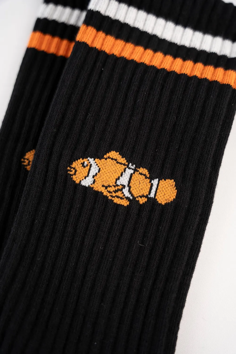 LAKOR Clownfish Tennissocken Schwarz Bio-Baumwolle