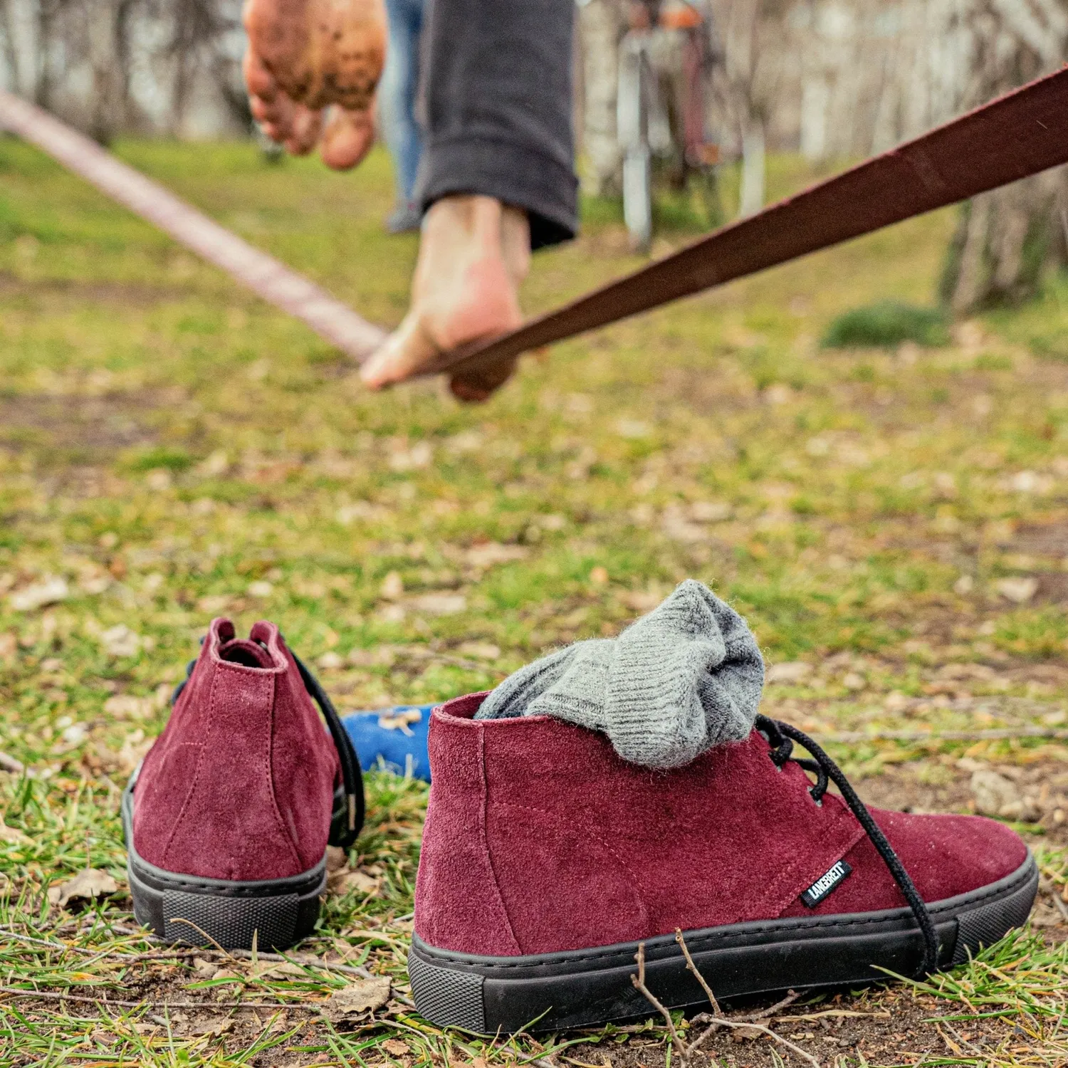 Langbrett SCB Boots Unisex Wildleder moosgrün