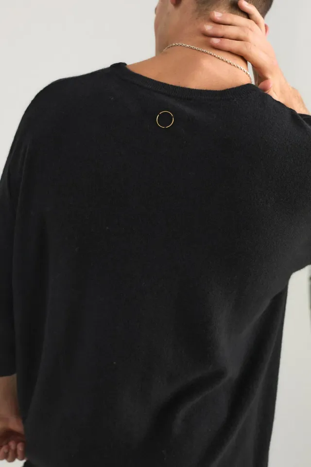 Oyuna Tarn T-Shirt Schwarz aus Kaschmir