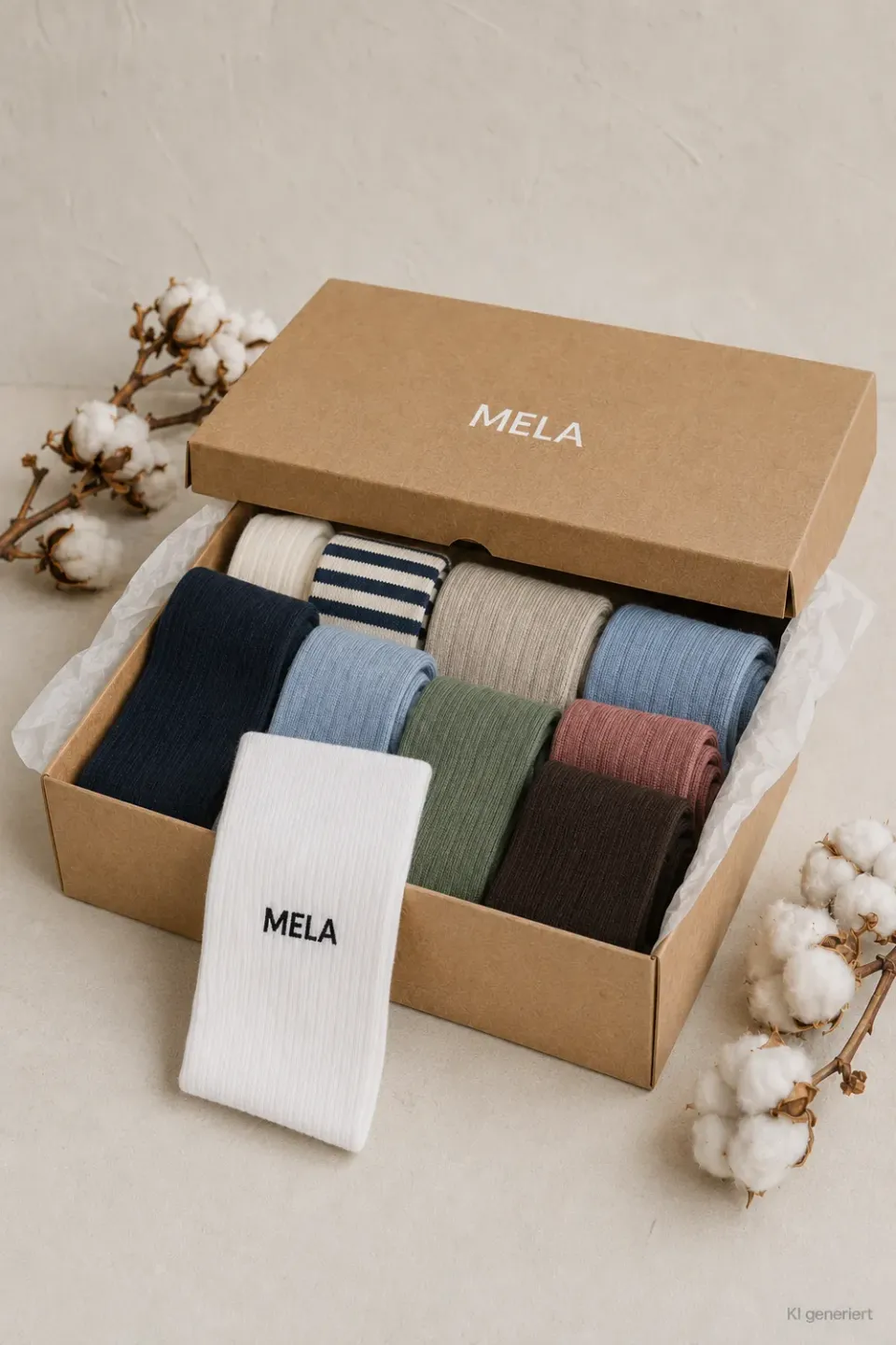 MELA Surprise Box Socken 6+ Paare Bio-Baumwolle