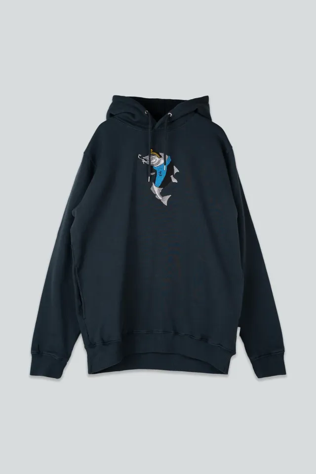 LAKOR Haddock Hoodie Blueberry Bio-Baumwolle