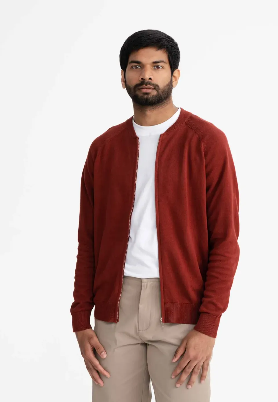 MELA SHAMIAL Strickjacke schwarz aus Bio-Baumwolle