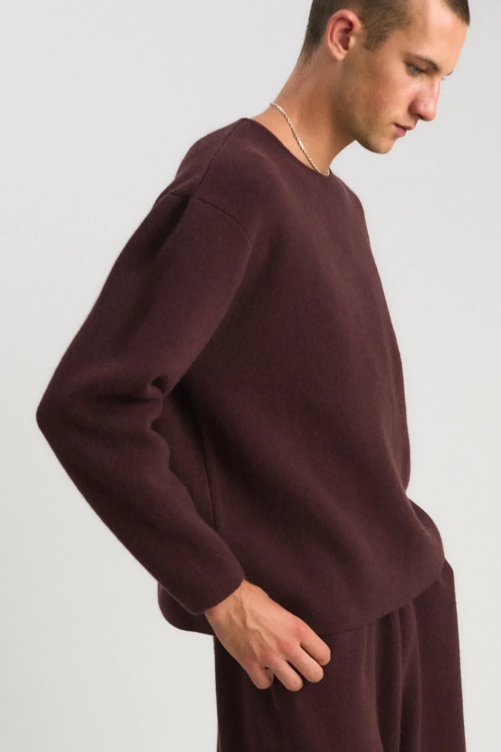 Oyuna Axa Pullover Carob Ink Jacquard