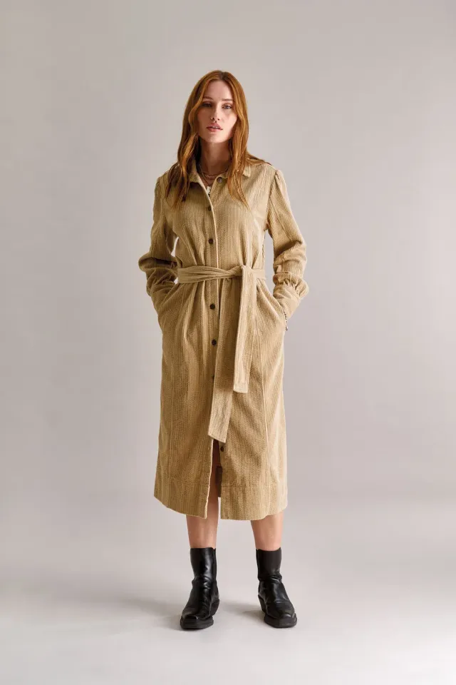 Komodo Haritti Cordkleid Croissant EUR 36 Bio-Baumwolle