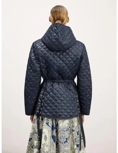 Motivi Midi-Daunenjacke Steppjacke mit Gürtel