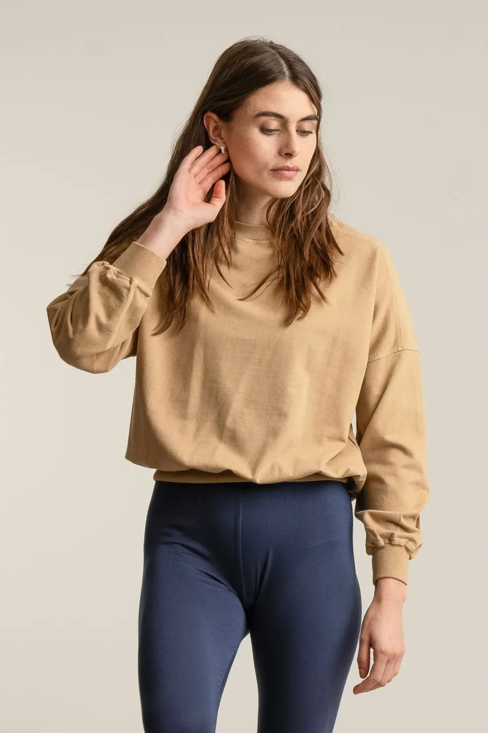 Komodo Dawn Organic Cotton Sweat Croissant Bio-Baumwolle