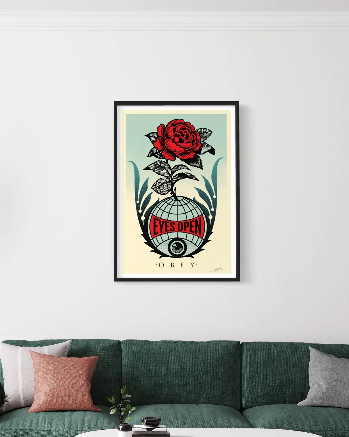 Obey Eyes Open Signed Offset Lithograph Druck signiert