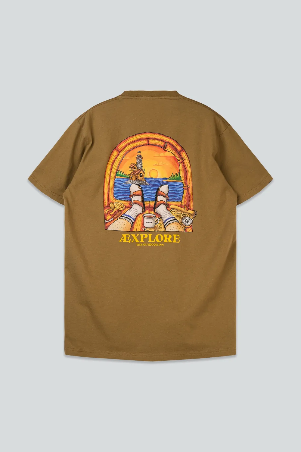 LAKOR Room with a View T-Shirt Kangaroo Bio-Baumwolle