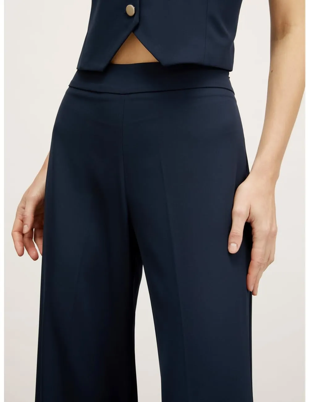 Motivi Palazzo-Hose weit Damen Stretch weich fallend