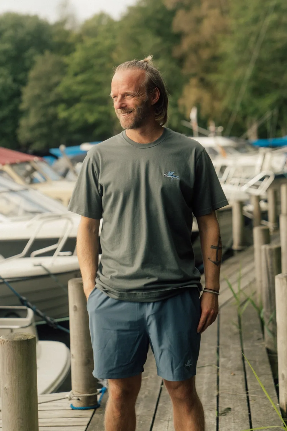 LAKOR Mini Fly Fish T-Shirt Urban Chic Bio-Baumwolle