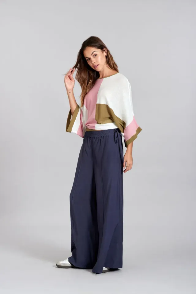 Komodo Marie Hose Damen navy aus Rayon