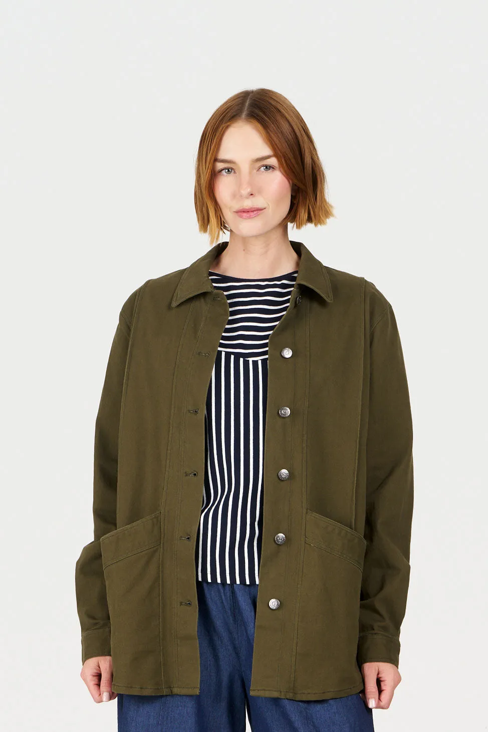 Komodo Chore Baumwolljacke Damen Khaki Bio