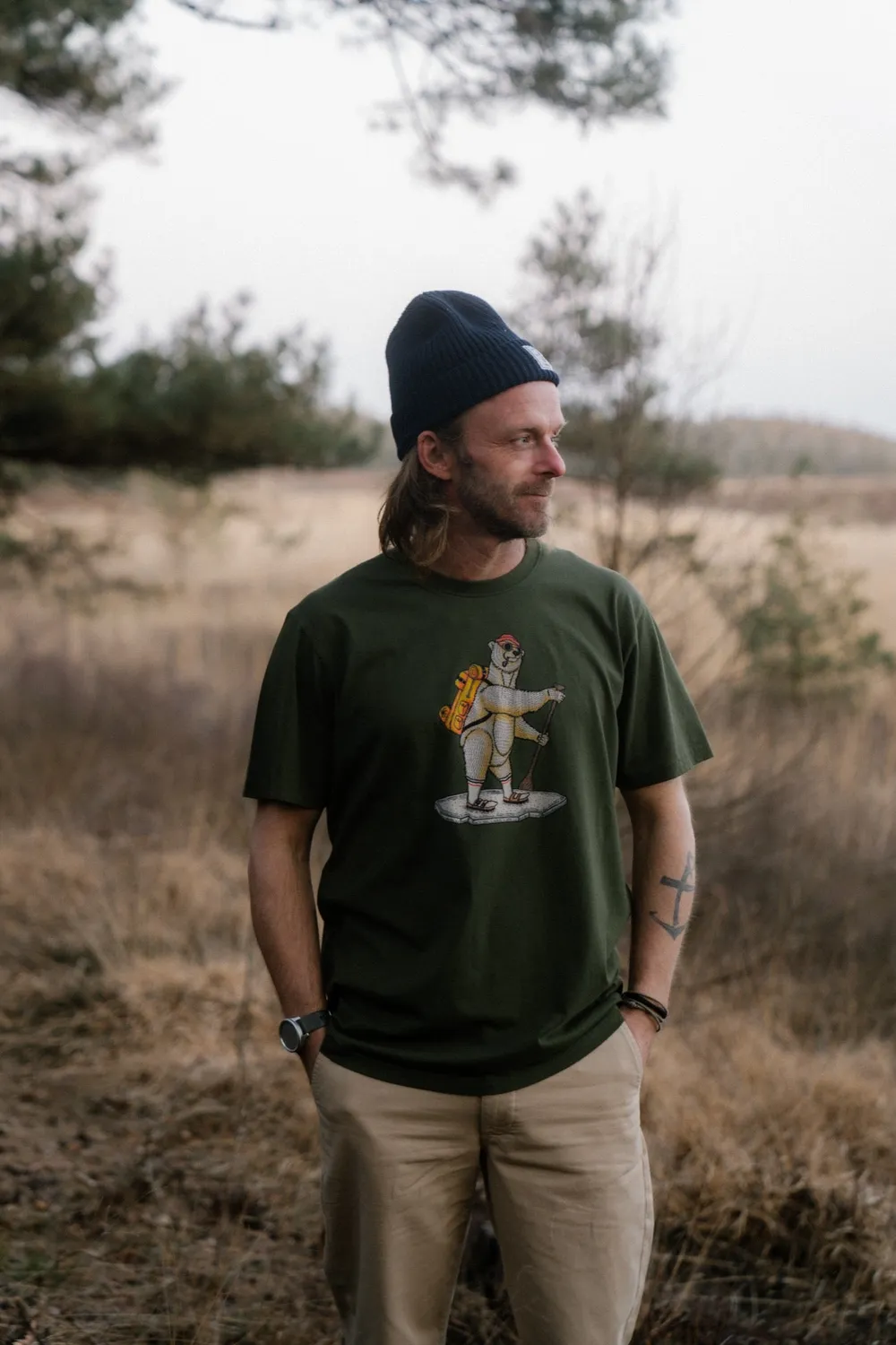 LAKOR WASSUP T-Shirt Rifle Green Bio-Baumwolle