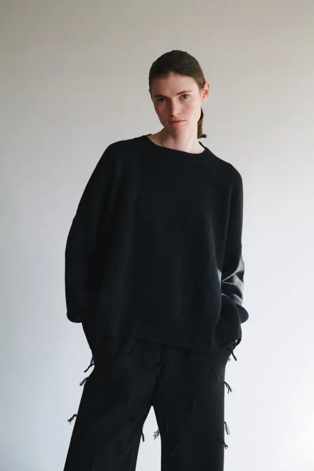 Oyuna Aila Pullover Schwarz Kaschmir oversized