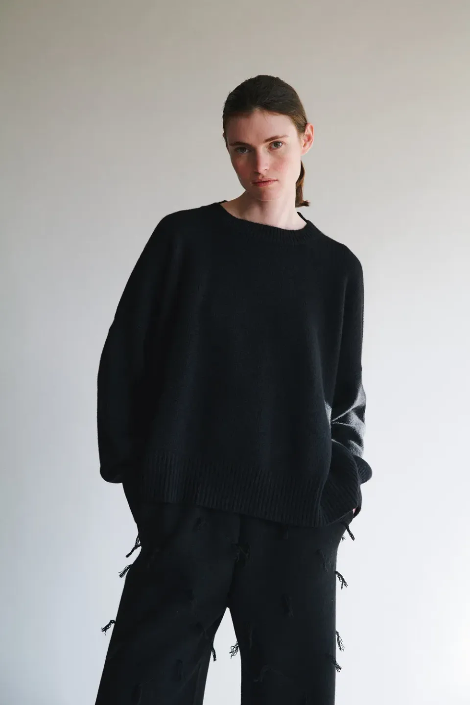 Oyuna Aila Pullover Schwarz Kaschmir oversized