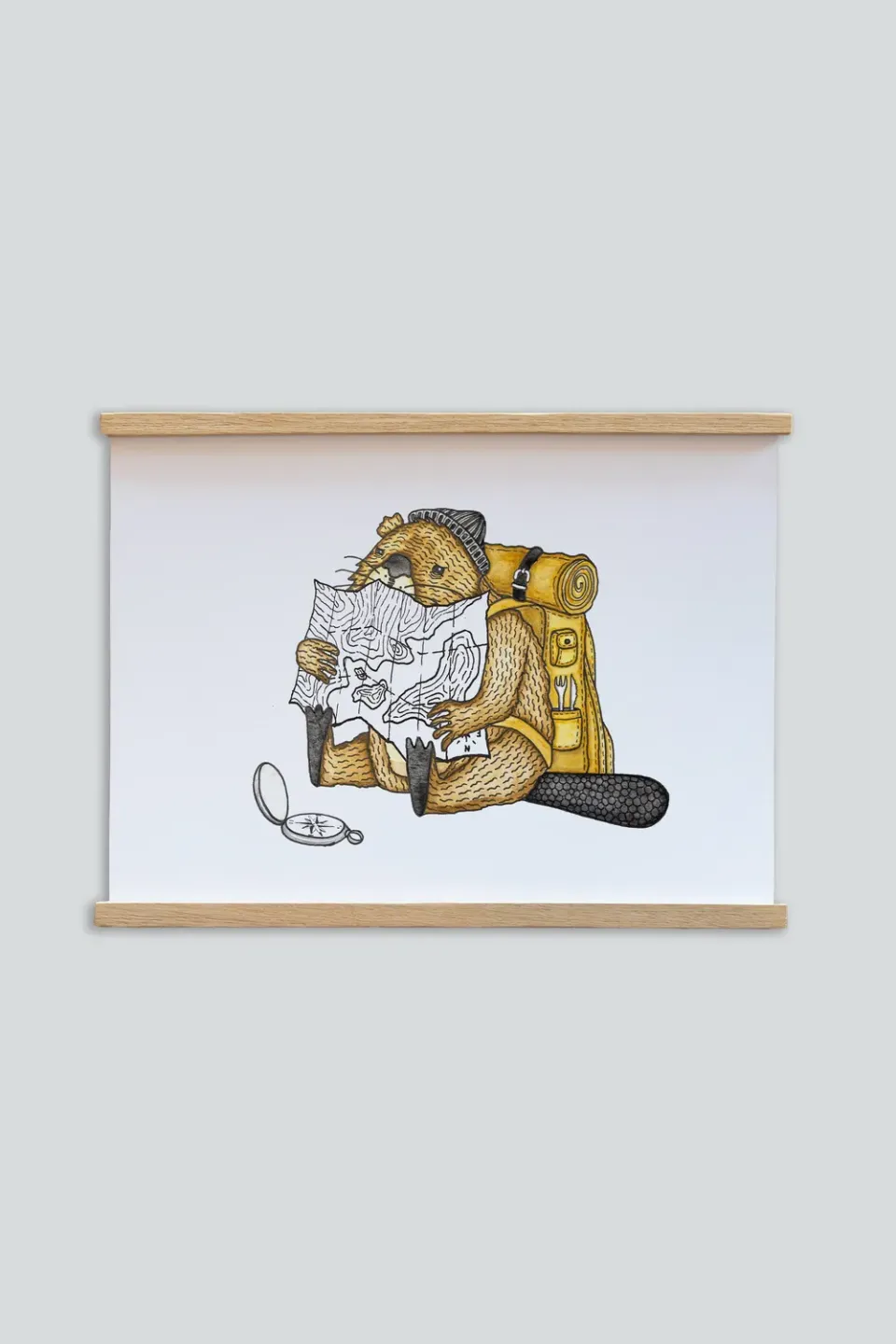 LAKOR Rodents Roadmap Poster White 250g Papier