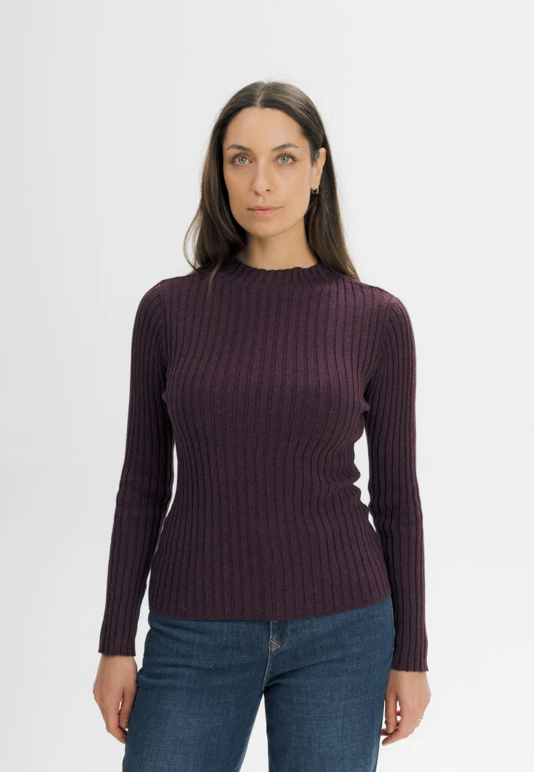 MELA NAMARI Strickpullover kiwi cream melange