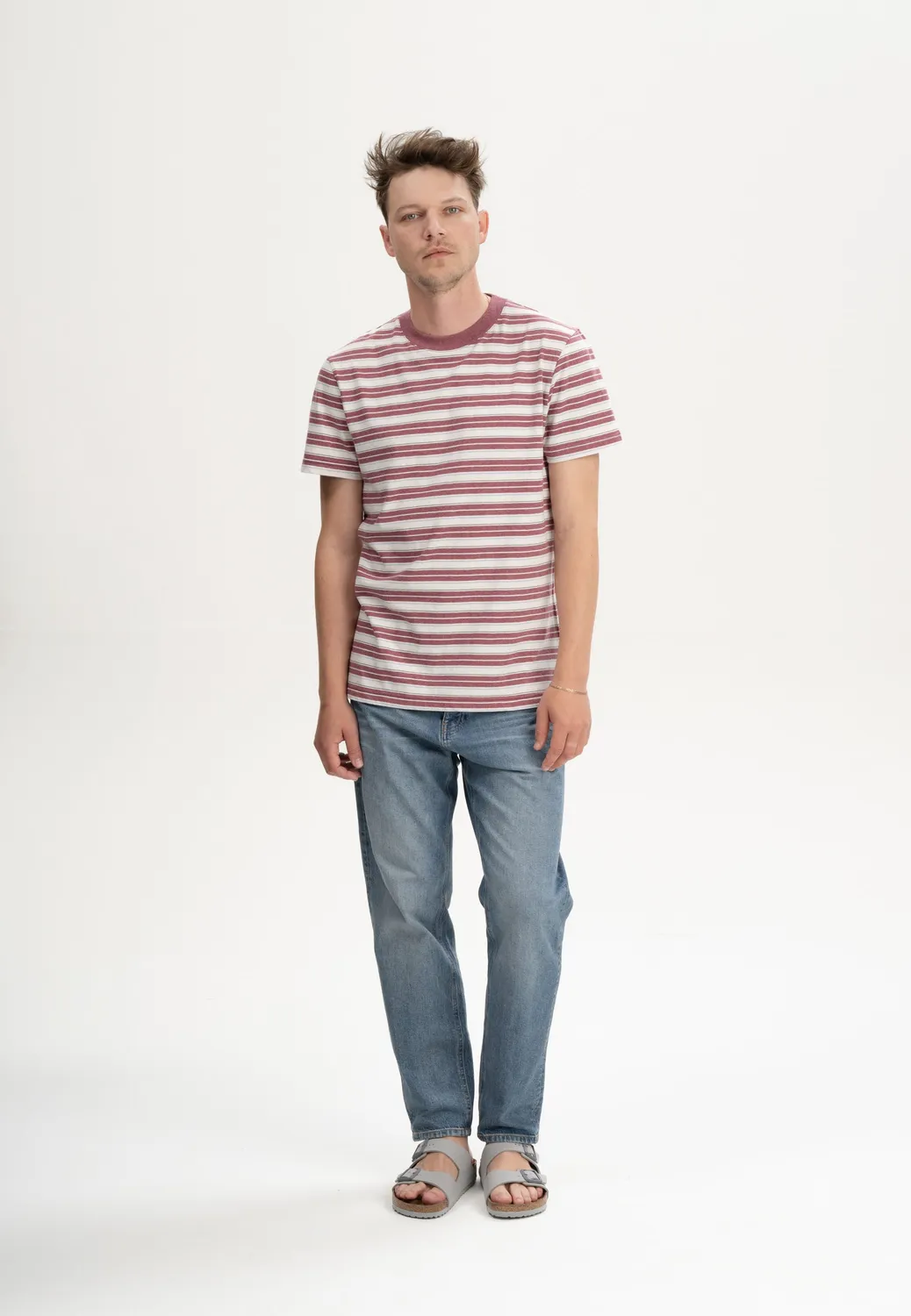 MELA AVAN Stripes T-Shirt thymian gestreift Bio