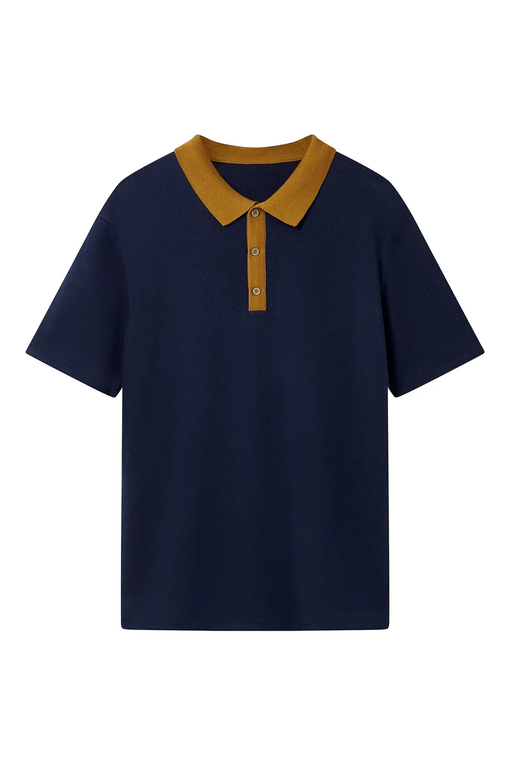Komodo Frank Strick-Polo Navy Bio-Baumwolle Herren